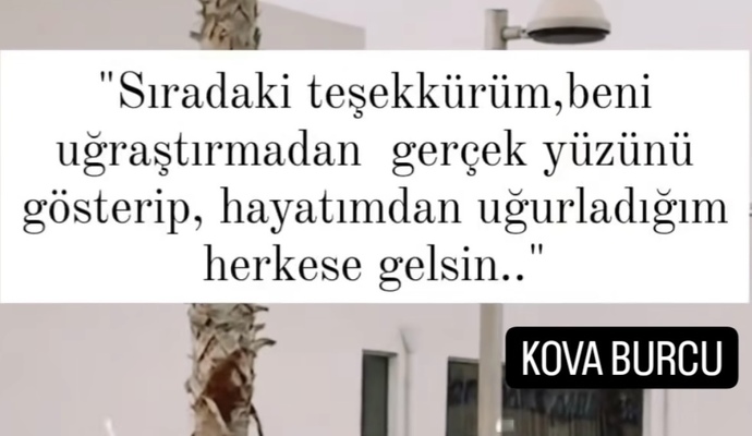En son kime teşekkür ettin?