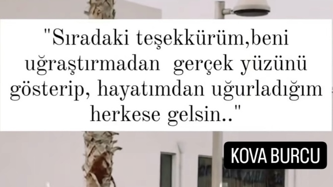 En son kime teşekkür ettin?