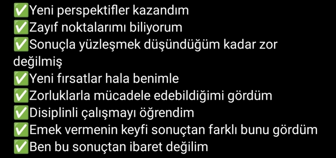Başarısız mı oldun? Başarısızlarınızdan neler öğrendiniz?