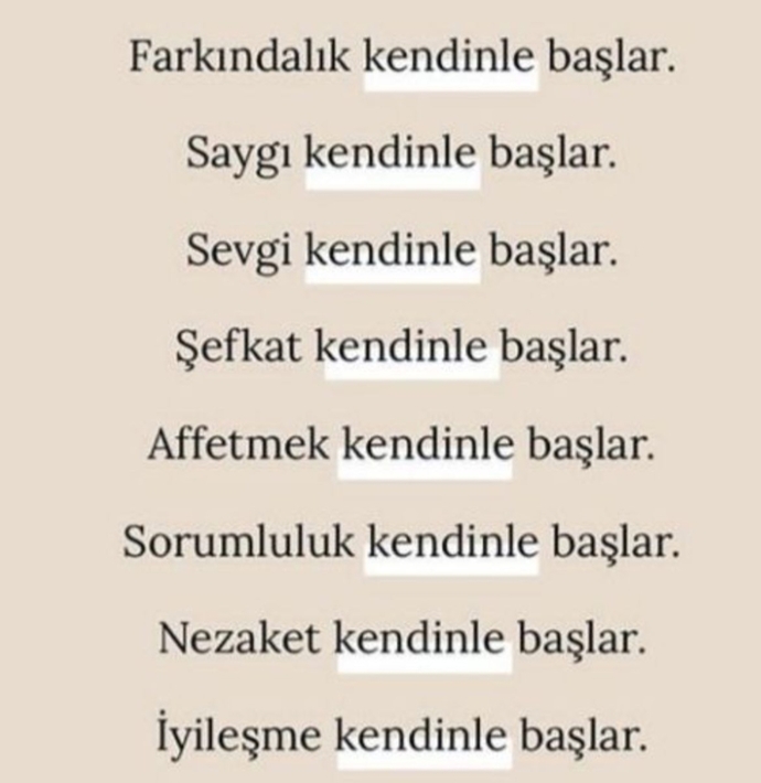 Kendinize iyi bakabiliyor musunuz? Sizi ruhen ne mutlu eder?