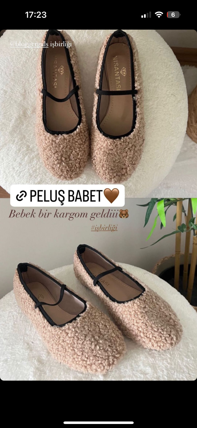 Bu peluş ayakkabının neresi güzel?