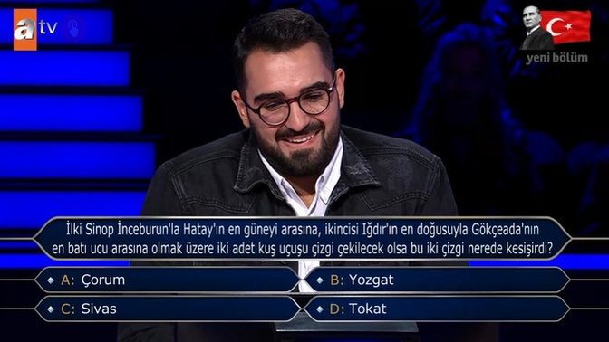 ‘Kim Milyoner Olmak İster’ yarışmasında 5 milyon TL değerinde soru açıldı! Sizce cevap ne?