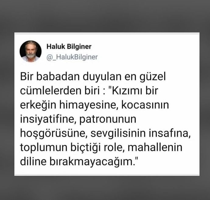 Babanızdan duyduğunuz en güzel söz nedir?