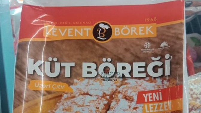 Levent Börek'in küt böreği ambalajı! Doğrusu kürt böreği mi yoksa küt mü?