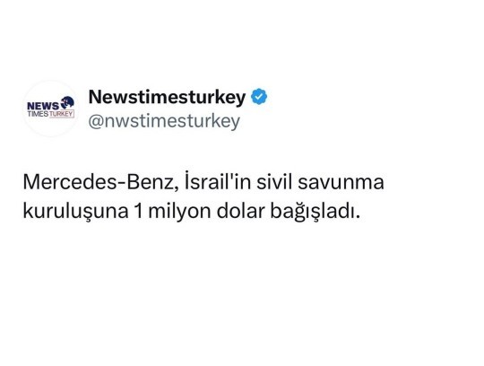Mercedes-Benzin bu bağışı hakkında ne düşünüyorsunuz?