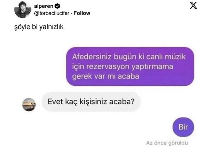 En yalnız özelliğiniz nedir?