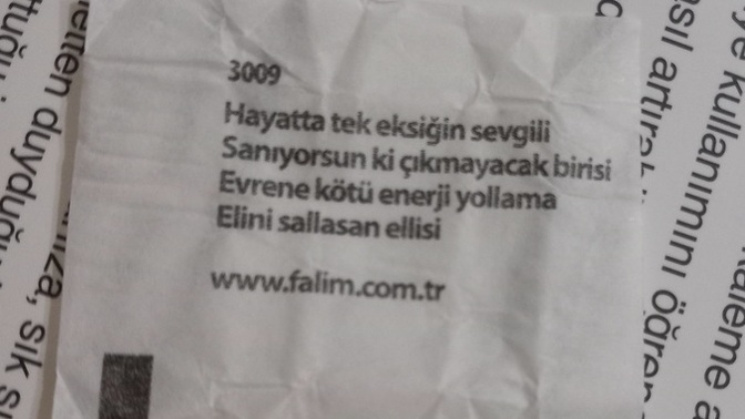 Şu hayattaki tek eksiğin nedir sence?