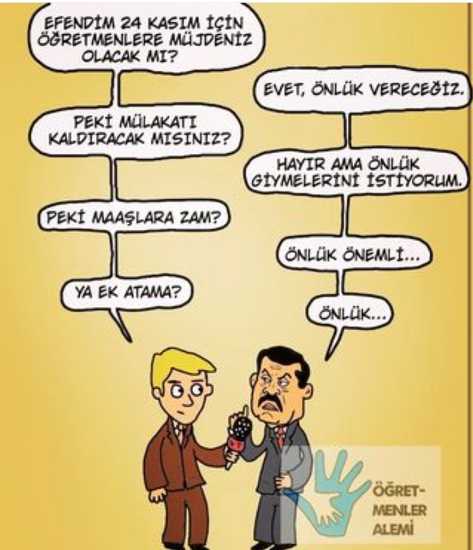 Önlük önemli!