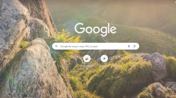 Google ana ekran temasın da subliminal mesaj mı vermişler?