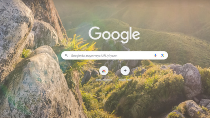 Google ana ekran temasın da subliminal mesaj mı vermişler?