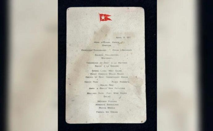 Titanik menüsü