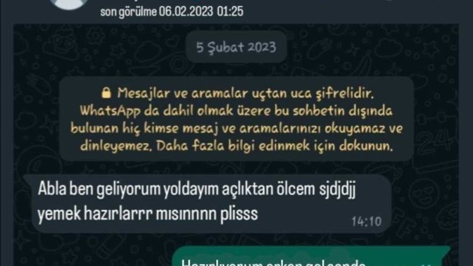 Ölen birinden aldığınız son mesaj neydi?