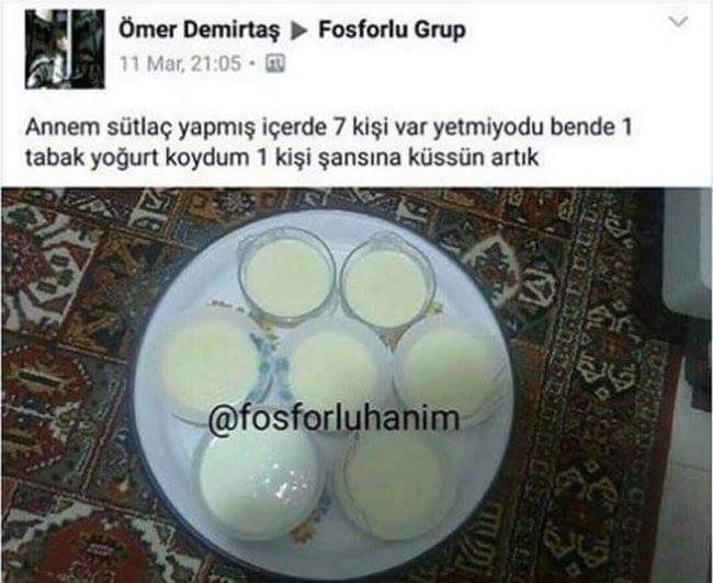 Sütlaç seviyor musunuz?