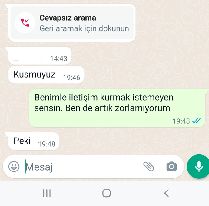 Sizce bir daha arar mı?