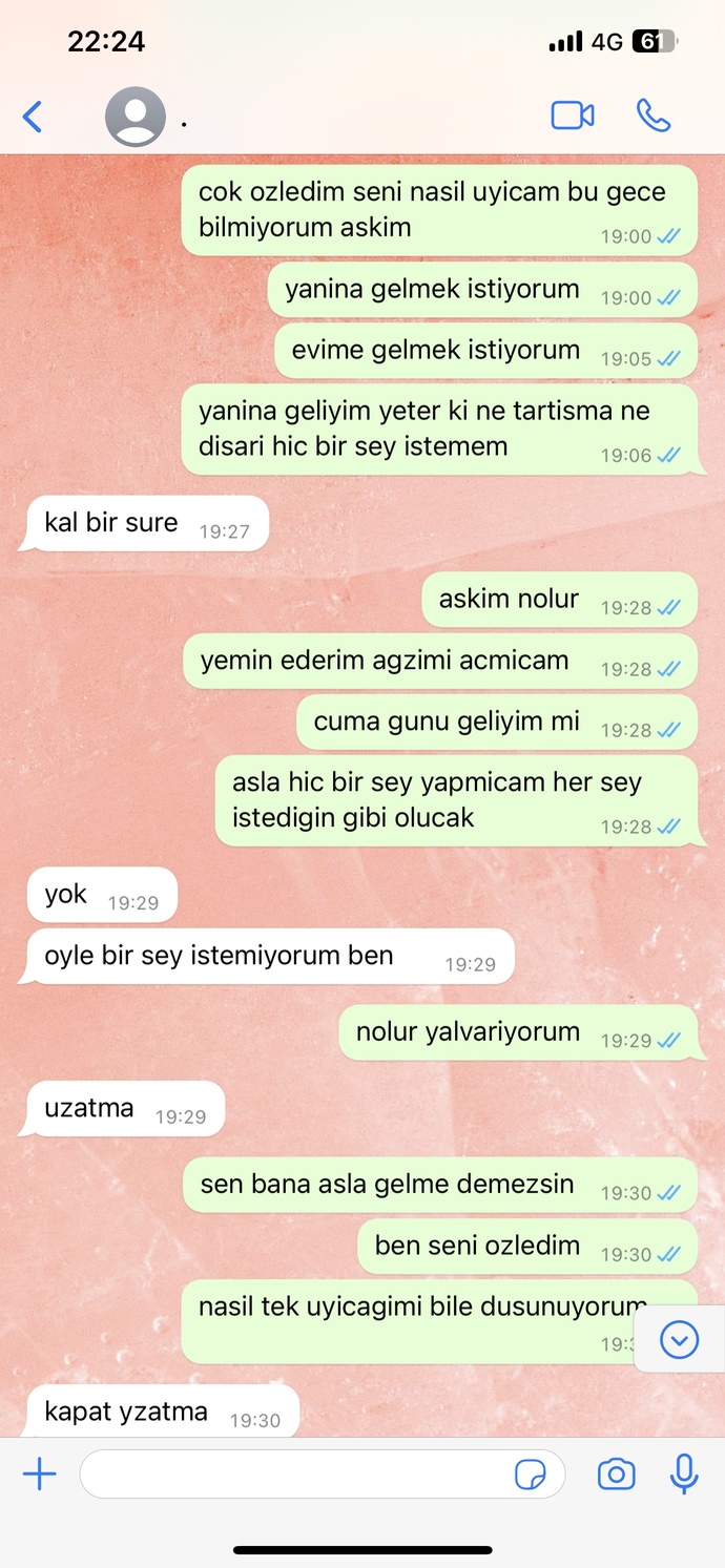 Konuşmalarımızı okur musunuz? Dışarıdan yorum istiyorum, sizce beni seviyor mu?