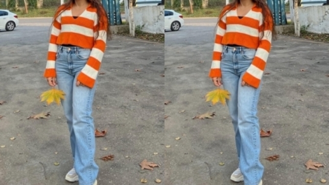 Crop kazağın içine atlet giymek çok mu kötü gösteriyor 😐?
