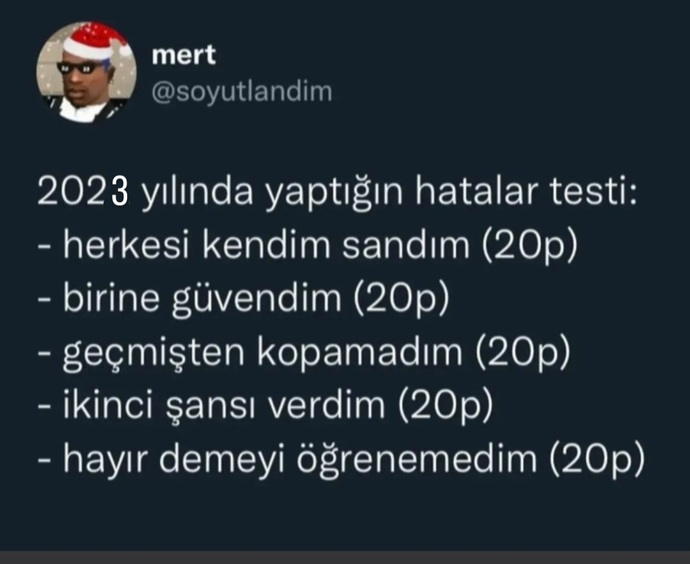 Bu sene maşallah başım ağrımadı.. 😏