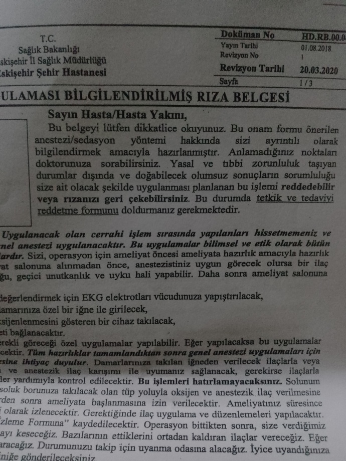 Endoskopi anestezi yan etkiler?