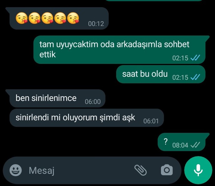 Sevgilim onunla aynı anda uyumamı istiyor, ben ondan geç uyursam tepkisi bu oluyor. Abartı değil mi?