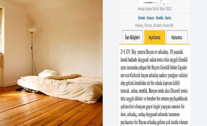 Kiralık ilanında verilen ayrıntılar Pes Artık dedirtti! Sizce bu ilana başvuranlar olur mu?