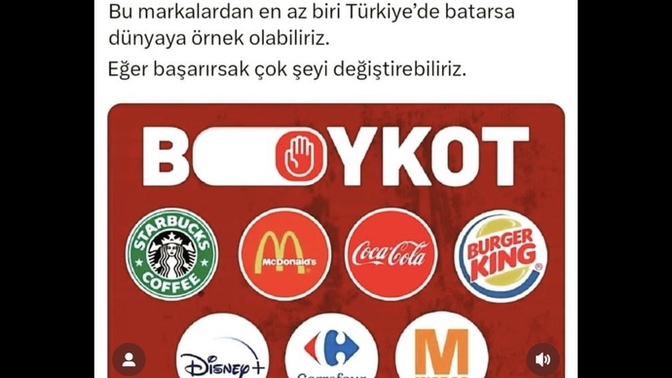 Boykotu müslüman olmasanızda insan olarak yapmalıyız?