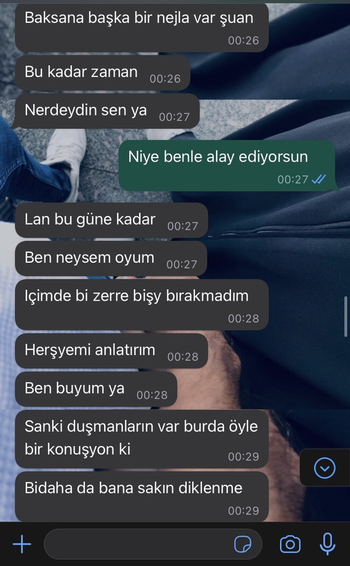 Konuşmanın devamı da bu?