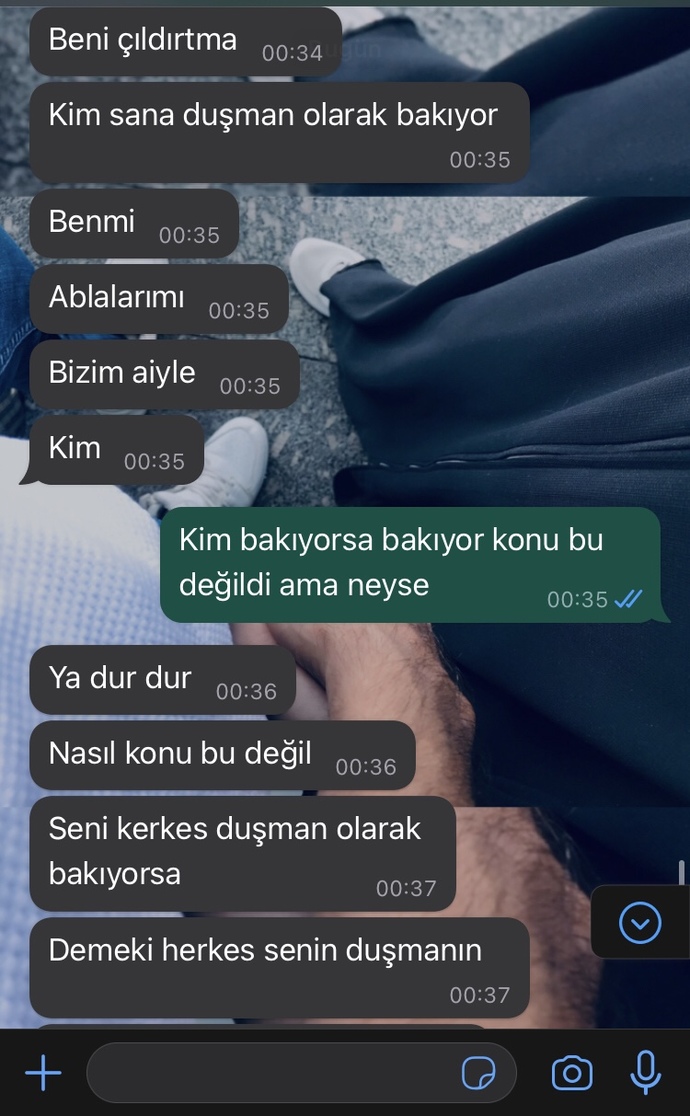 Konuşmanın devamı da bu?