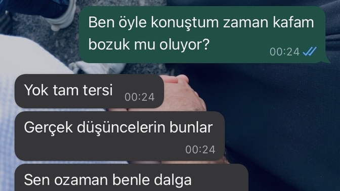 Konuşmanın devamı da bu?