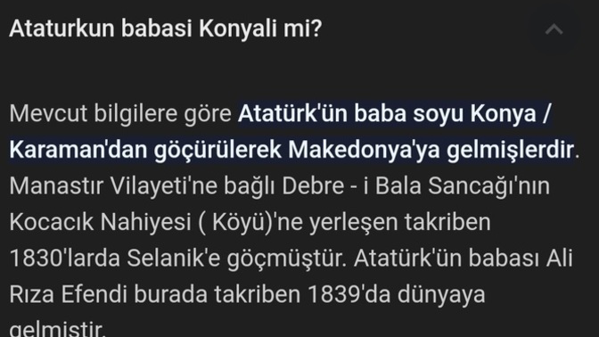 Atatürk'ün aslında Konyalı olması hakkında ne düşünüyorsunuz?