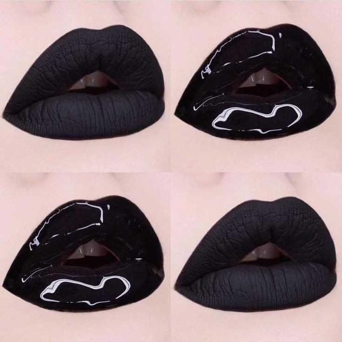 Siyah rujda favori görüntünüz hangisi mat mı parlak mı😎🖤?
