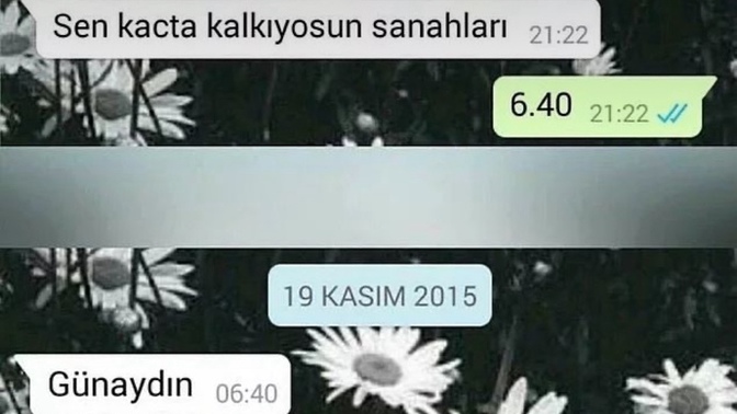 Bu soğuk kış gününde sevdiğinizden hangi mesajı alsanız içiniz ısınırdı?