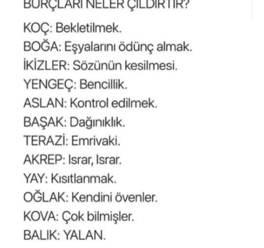 Burçları neler çıldırtır?