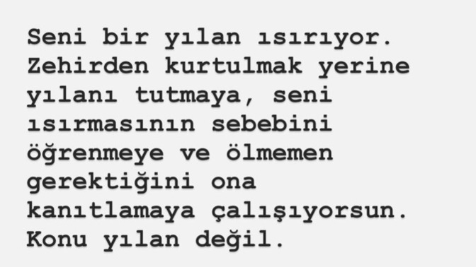 Neden değişir/değişmek zorunda kalır ki insan?