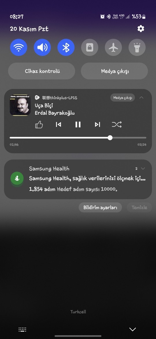 Şu an dinlediğiniz müziği paylaşabilir misiniz?