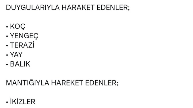 Burcuna göre duygularınla mı, yoksa mantığınla mı hareket edersin?