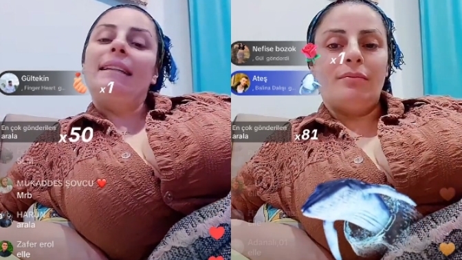 TikTok'ta yayın açarak sadece duran kadına binlerce lira hediye geldi! Artık para sosyal medyada mı?