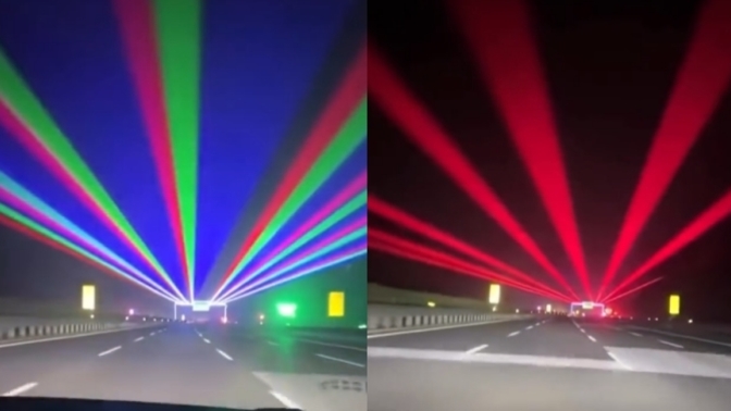 Çin, sürücülerin uykuya dalmasını önlemek adına lazer ışıkları test ediyor. Türkiye'de de olmalı mı sizce?