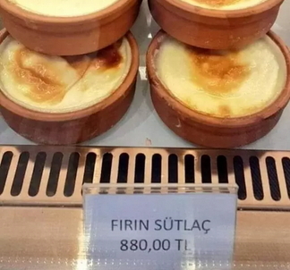Fırın sütlaç 880 liralık fiyatıyla sosyal medyada! Sizce fırın sütlaç mı yoksa normal sütlaç mı daha lezzetli?