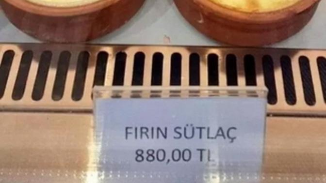 Fırın sütlaç 880 liralık fiyatıyla sosyal medyada! Sizce fırın sütlaç mı yoksa normal sütlaç mı daha lezzetli?