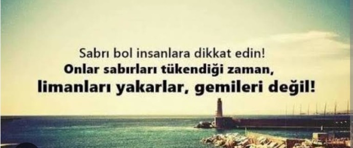 Sabırlı bir insan olduğunuzu düşünüyor musunuz?