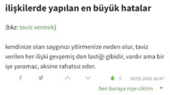 İkili ilişkiler adına yaptığın en büyük hata verdiğin en büyük taviz nedir?