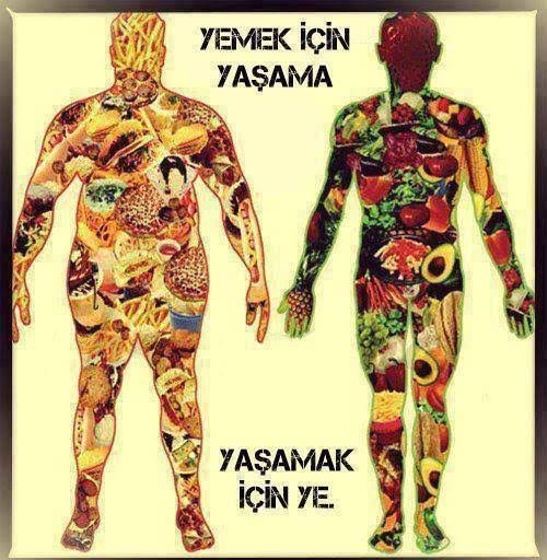 Yemek için mi yaşıyorsun, yaşamak için mi yiyorsun?