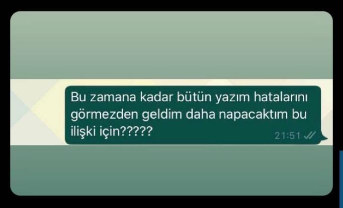 Karşı cinsin yazım yanlışları sizi soğutur mu 😄?