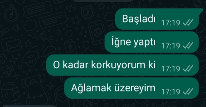 İğne ve dişçi korkumuz kimse sorgulamasın 😅