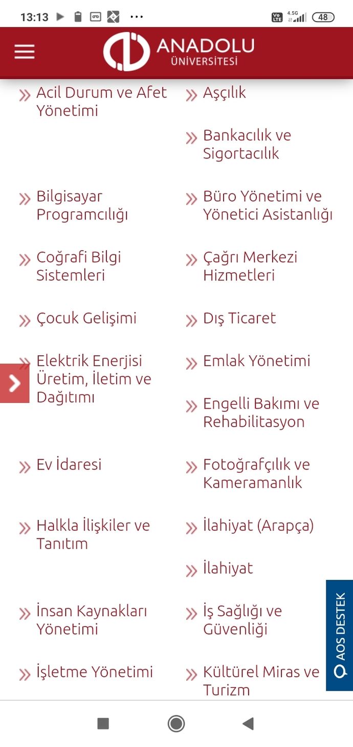 AÖF için hangi bölüm daha mantıklı?