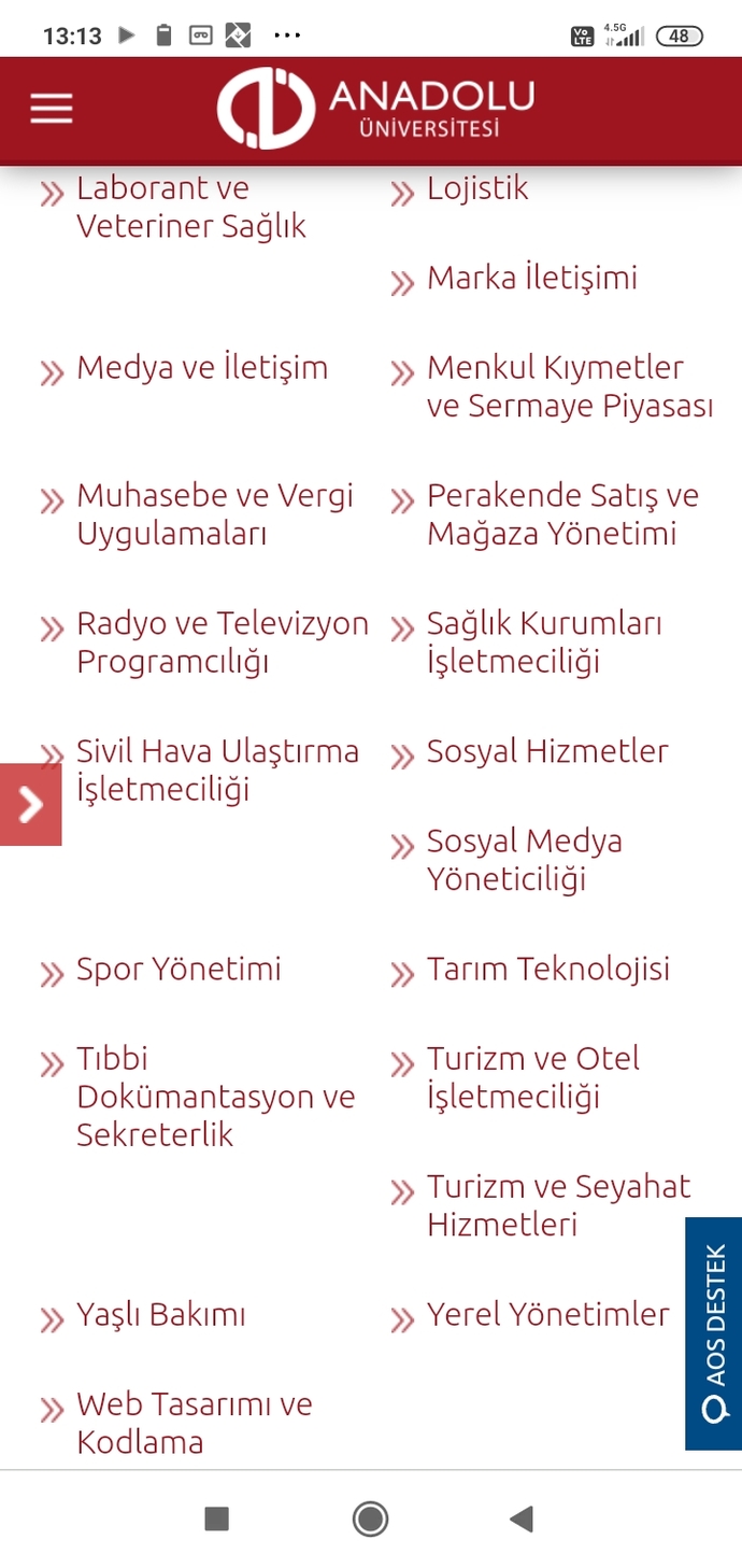 AÖF için hangi bölüm daha mantıklı?