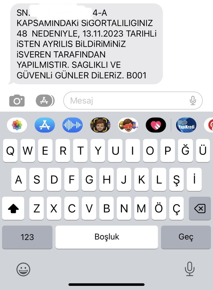 Burada ne demek isteniyor, istifa imzalamadım?