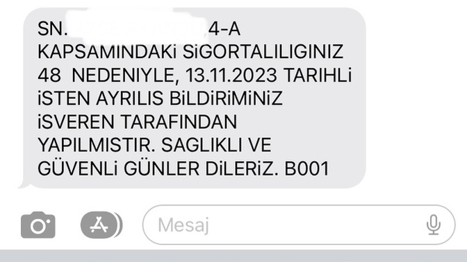 Burada ne demek isteniyor, istifa imzalamadım?