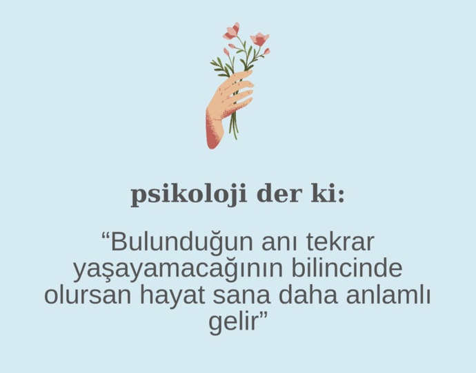Yaşadığınız her anın kıymetini biliyor musunuz?