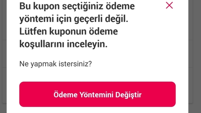 Yemek siparişi vericem kupon var onu kullanmak istiyorum ama online ödeme diyor kuponu nasıl kullanacam bilen var mı?